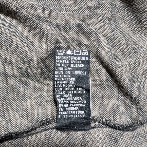 Perceptions Gray Black Animal Print Shift Dress Cowl Neck Pockets Women's 14 - Picture 8 of 8